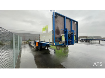 Puspiekabe zema profila platforma HRD