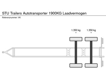 Piekabe autovedējs STU Trailers Autotransporter 1900KG Laadvermogen: foto 5 Piekabe autovedējs STU Trailers Autotransporter 1900KG Laadvermogen: foto 5