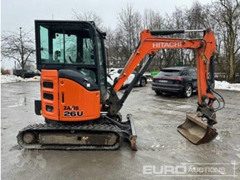 Mini-ekskavators HITACHI ZX26U-6