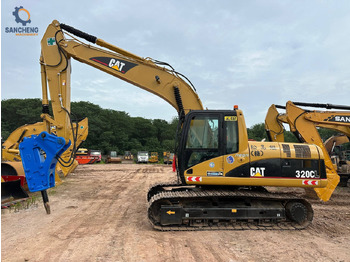Kāpurķēžu ekskavators CAT 320CL excavator with hammer: foto 4