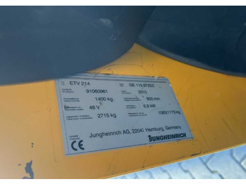 Bīdmasta krautņotājs Jungheinrich ETV214: foto 4 Bīdmasta krautņotājs Jungheinrich ETV214: foto 4