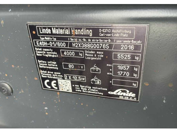 Elektroiekrāvējs Linde E40H-01/600: foto 4