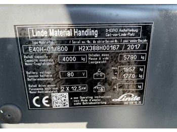 Elektroiekrāvējs Linde E40H-01/600: foto 4
