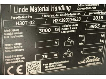 Gāzes iekrāvējs Linde H30T-02: foto 4