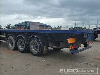 Bortu puspiekabe/ Platforma 2007 SDC Trailer Tri Axle Extendable Flatbed Trailer, Twist Locks, Rear Steer: foto 3