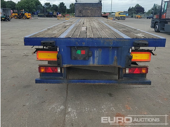 Bortu puspiekabe/ Platforma 2007 SDC Trailer Tri Axle Extendable Flatbed Trailer, Twist Locks, Rear Steer: foto 4