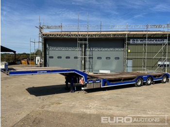 Puspiekabe zema profila platforma