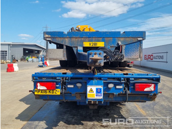 Bortu kravas automašīna/ Platforma pārvadāšana smagās tehnikas 2016 Scania R490: foto 4