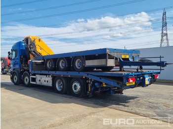 Bortu kravas automašīna/ Platforma pārvadāšana smagās tehnikas 2016 Scania R490: foto 3