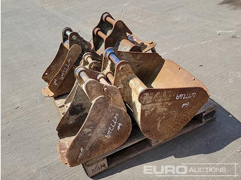 Kauss 24", 24", 12", 12", 10", 8" Digging Bucket 30-35mm Pin to suit Mini Excavator: foto 5
