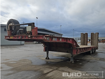 Puspiekabe zema profila platforma