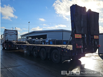 Puspiekabe zema profila platforma King 4 Axle Step Frame Low Loader Trailer, Neck Ramps, Out Riggers, Rear Steering, Hydraulic Fliptoe Ramps: foto 5