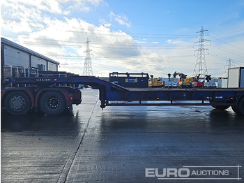 Puspiekabe zema profila platforma King 4 Axle Step Frame Low Loader Trailer, Neck Ramps, Out Riggers, Rear Steering, Hydraulic Fliptoe Ramps: foto 2