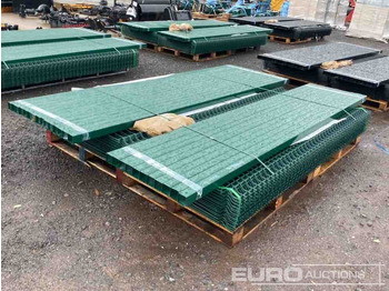 Celtniecības maisītājs Unused Security Fencing, Green, 25 Panels 2.1m x 2,4m & 26 60mm x 60mm Posts, Fasteners And Fittings: foto 3