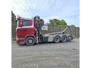 Pacēlājs ar āķi, Kravas auto ar manipulatoru Scania R 500: foto 3