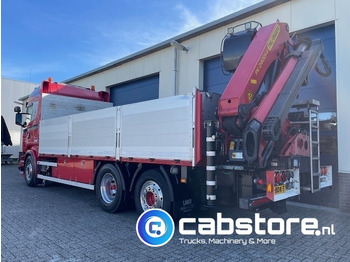Kravas auto ar manipulatoru Scania R520  LB6X2*4HNB Euro 6 - Bouwjaar 2013 - Highline - Opticruise  - Open box + Palfinger PK 24001-K B Autolaadkraan - Good condition !: foto 5