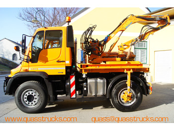 Komunālā/ Specializētā tehnika Unimog Unimog U 400/Hydrostat/Mähtür +MULAG MHU 800: foto 3