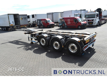 Puspiekabe noņemamā virsbūve/ Konteineru vedējs D-Tec FLEXITRAILER | 2x20-30-40-45ft HC * MB / DISC * ALCOA * 2x EXTENDABLE: foto 3