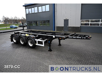 Puspiekabe noņemamā virsbūve/ Konteineru vedējs LAG O-3-CC TANK CHASSIS | 20t * 3250 Kg * ADR AT-FL-OX * BPW / DISC: foto 4