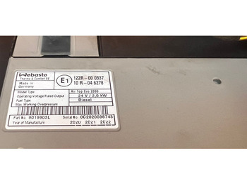 Apsilde/ Ventilācija Webasto Air Top Evo 2000: foto 5