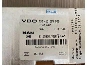 Elektroniskais vadības bloks (ECU) CENTRALINA KSM - MAN 81258167006 / 81258167010 - VDO 410 413 005 006: foto 3