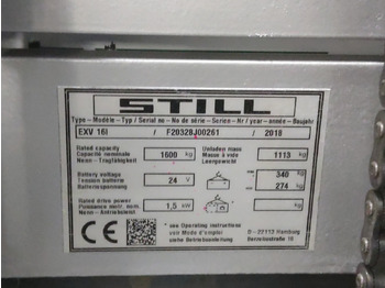 Krautņotājs Still EXV16I/BATT.NEU: foto 5