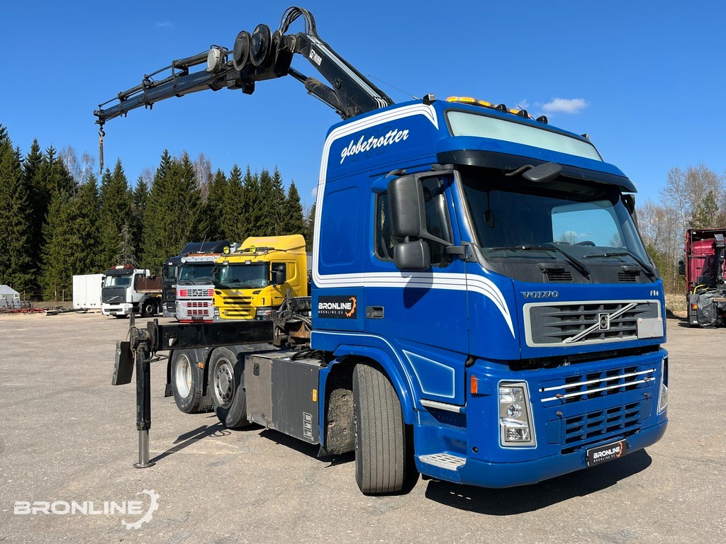 2008 VOLVO FM440 6x2+HIAB Crane+Platform trailer - Vilcējs, Bortu puspiekabe/ Platforma: foto 2 2008 VOLVO FM440 6x2+HIAB Crane+Platform trailer - Vilcējs, Bortu puspiekabe/ Platforma: foto 2