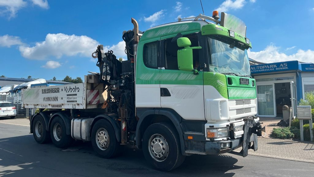 Scania 164G 580 V8 Kran Hiab 280 Retarder Sattel - Vilcējs: foto 1 Scania 164G 580 V8 Kran Hiab 280 Retarder Sattel - Vilcējs: foto 1
