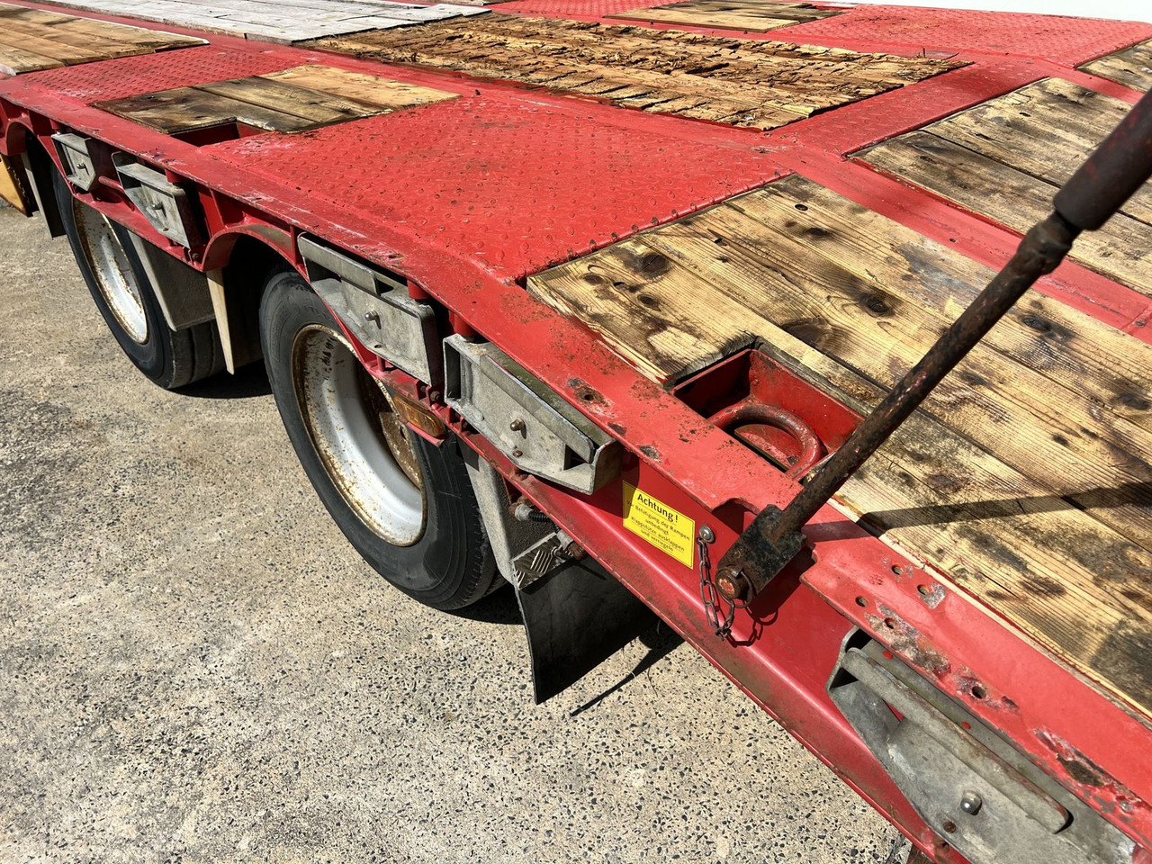 Piekabe zema profila platforma Humbaur  3 Achs Tiefladeranhänger: foto 8