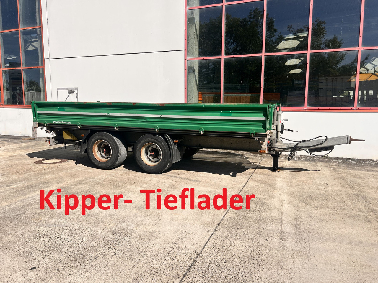 Humbaur HTK 135524 14 t Tandemkipper- Tieflader, Breitbereifung - Piekabe pašizgāzējs: foto 1 Humbaur HTK 135524 14 t Tandemkipper- Tieflader, Breitbereifung - Piekabe pašizgāzējs: foto 1