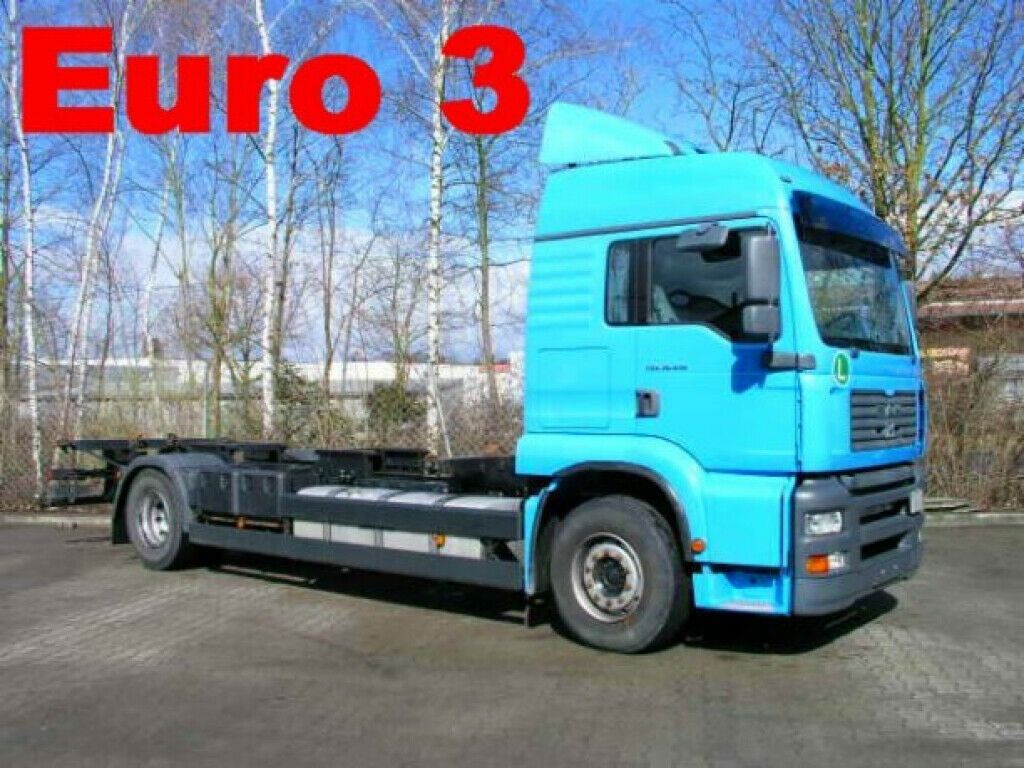 MAN 18.410 TGA2 Achs BDF- LKW - Konteineru vedējs/ Kravas automašīna ar noņemamā virsbūve: foto 1 MAN 18.410 TGA2 Achs BDF- LKW - Konteineru vedējs/ Kravas automašīna ar noņemamā virsbūve: foto 1