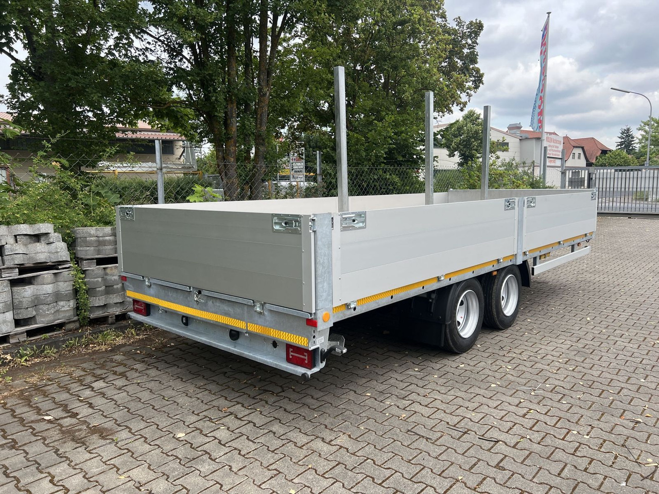 Bortu piekabe/ Platforma Möslein  14,4 t Tandem- Pritschenanhänger- Tieflader: foto 6