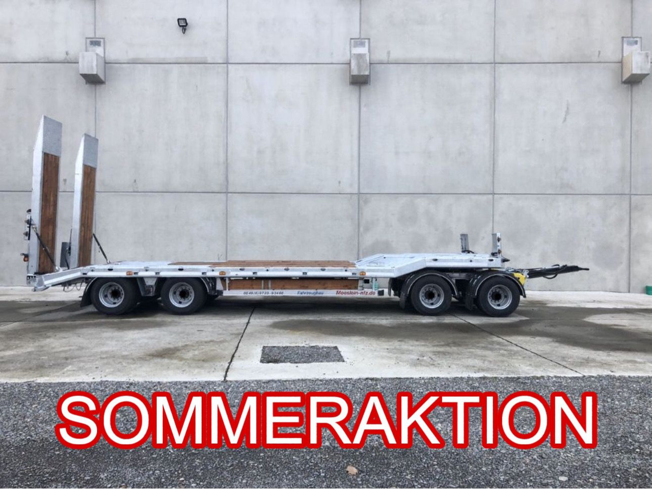 Möslein T 4 VB H1 1 neuer 4 Achs Tieflader hydraulischen Rampen - Piekabe zema profila platforma: foto 1 Möslein T 4 VB H1 1 neuer 4 Achs Tieflader hydraulischen Rampen - Piekabe zema profila platforma: foto 1