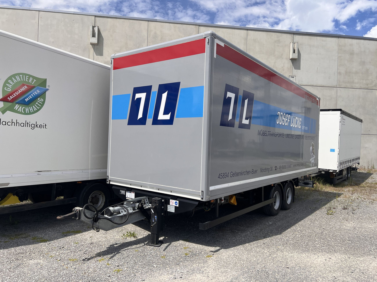 Piekabe slēgtā virsbūve Möslein TKO 105 Schwebheim Tandem- Möbel Koffer- Anhänger: foto 6 Piekabe slēgtā virsbūve Möslein TKO 105 Schwebheim Tandem- Möbel Koffer- Anhänger: foto 6