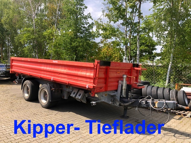 Möslein TTD 19 Schwebheim 19 t Tandemkipper- Tieflader - Piekabe pašizgāzējs: foto 1 Möslein TTD 19 Schwebheim 19 t Tandemkipper- Tieflader - Piekabe pašizgāzējs: foto 1