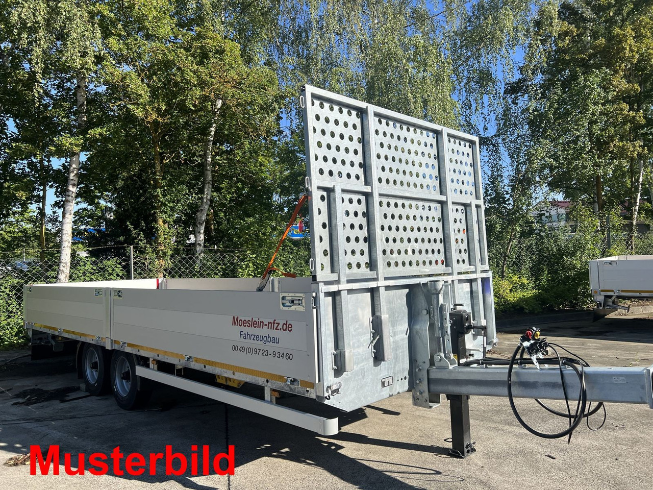 Piekabe zema profila platforma Möslein  Tandem- Pritschenanhänger- Tieflader: foto 16