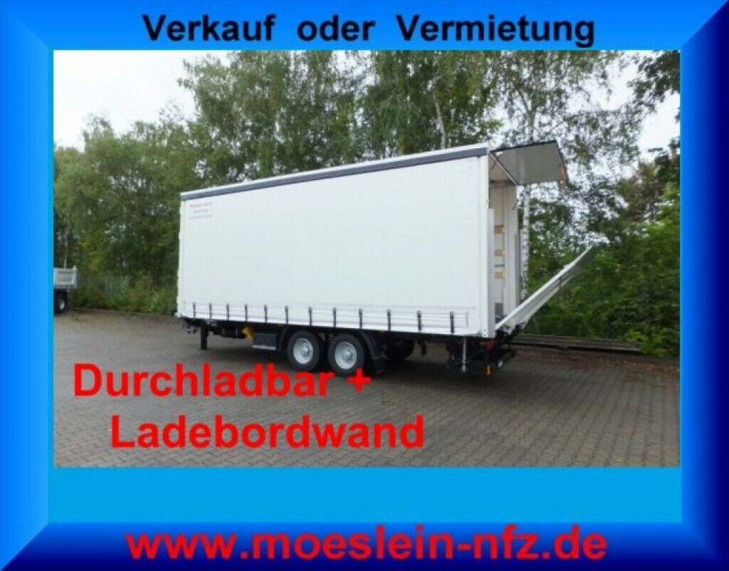 Möslein neuer Planenanhänger, Ladebordwand + Durchladba - Piekabe ar tentu: foto 1 Möslein neuer Planenanhänger, Ladebordwand + Durchladba - Piekabe ar tentu: foto 1