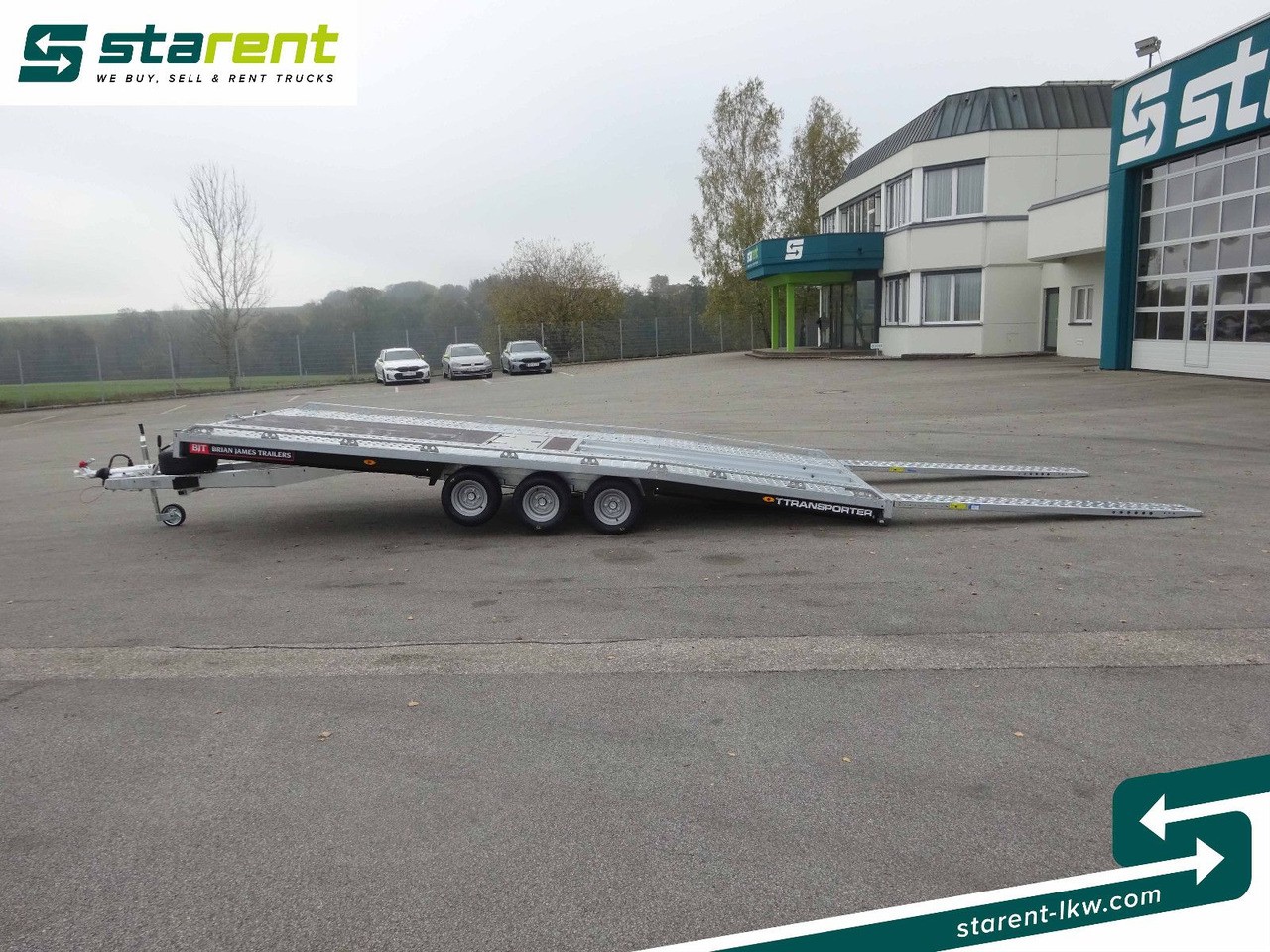Piekabe autovedējs Brian James Trailers T-Transporter, Rampen, Kippbar: foto 16