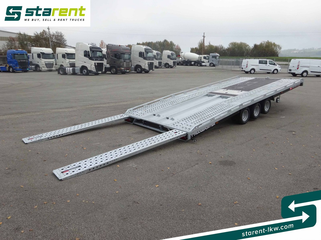 Piekabe autovedējs Brian James Trailers T-Transporter, Rampen, Kippbar: foto 13