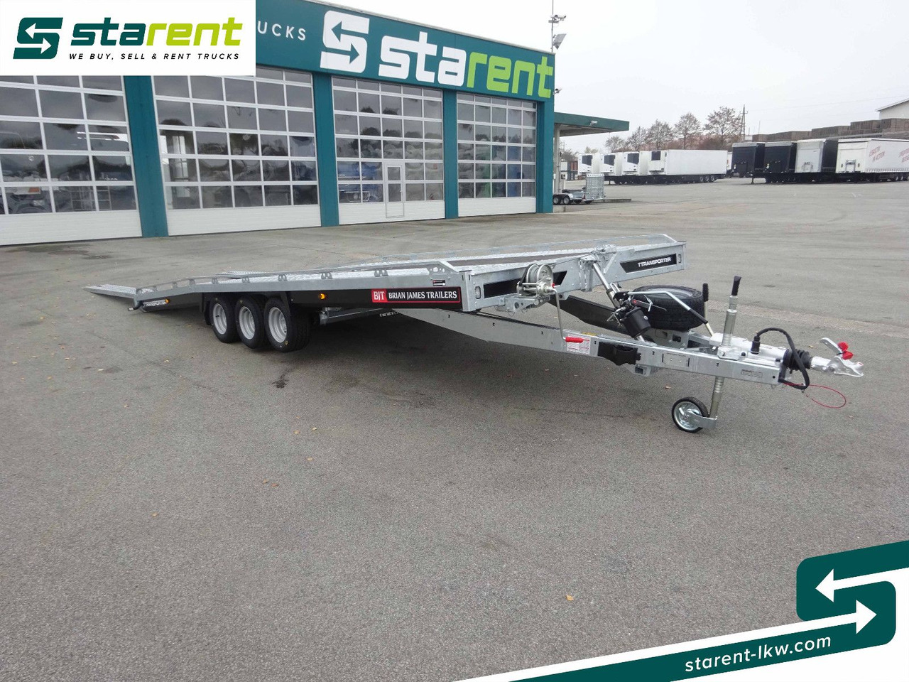 Piekabe autovedējs Brian James Trailers T-Transporter, Rampen, Kippbar: foto 11