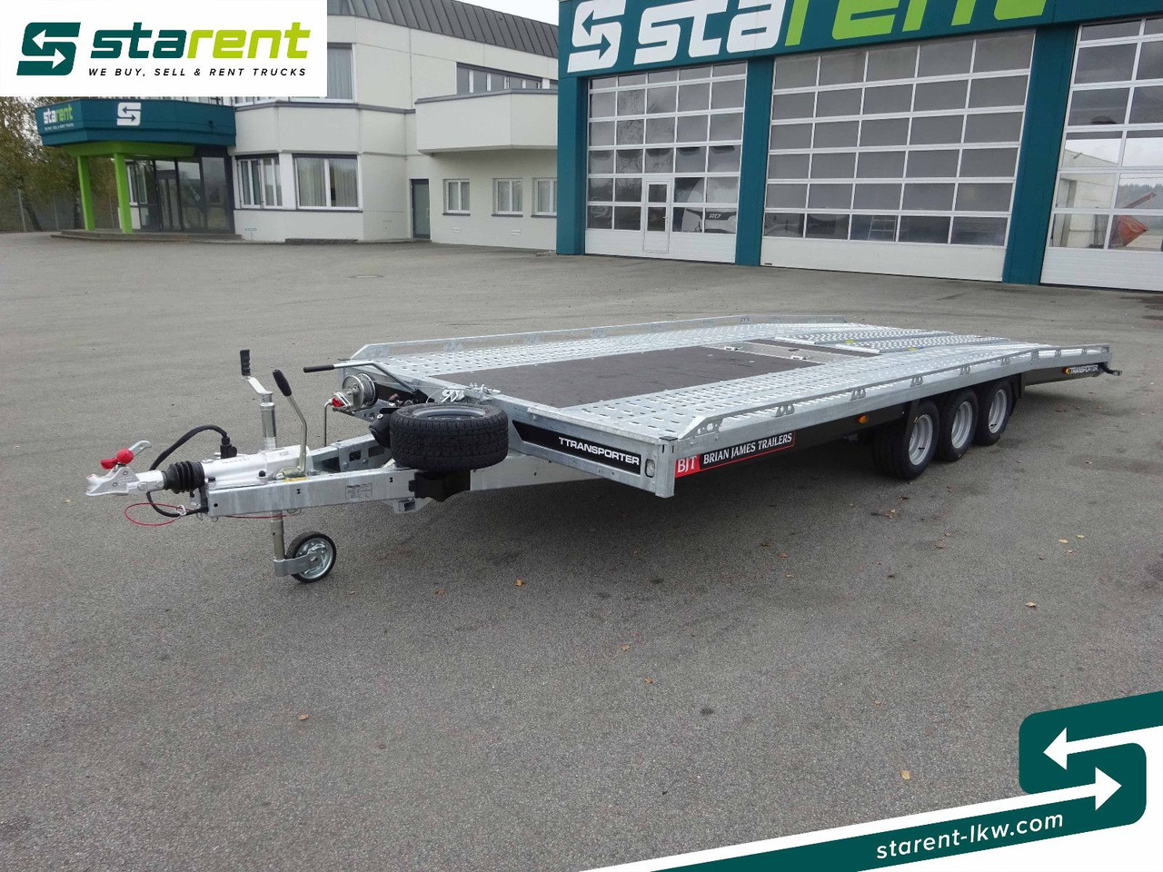 Brian James Trailers T-Transporter, Rampen, Kippbar - Piekabe autovedējs: foto 1 Brian James Trailers T-Transporter, Rampen, Kippbar - Piekabe autovedējs: foto 1
