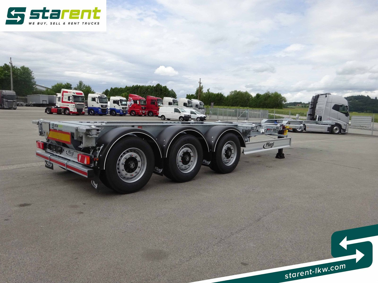 Fliegl Containerchassis ADR, 1x20/2x20/1x30/1x40/1x45 - Puspiekabe noņemamā virsbūve/ Konteineru vedējs: foto 5 Fliegl Containerchassis ADR, 1x20/2x20/1x30/1x40/1x45 - Puspiekabe noņemamā virsbūve/ Konteineru vedējs: foto 5