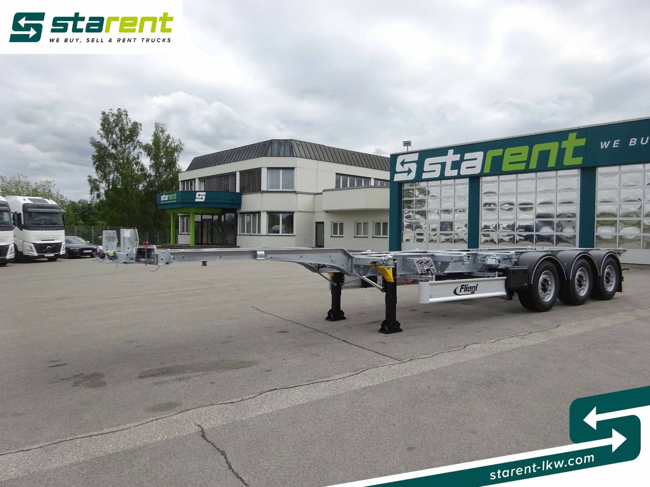 Fliegl Containerchassis ADR, 1x20/2x20/1x30/1x40/1x45 - Puspiekabe noņemamā virsbūve/ Konteineru vedējs: foto 1 Fliegl Containerchassis ADR, 1x20/2x20/1x30/1x40/1x45 - Puspiekabe noņemamā virsbūve/ Konteineru vedējs: foto 1