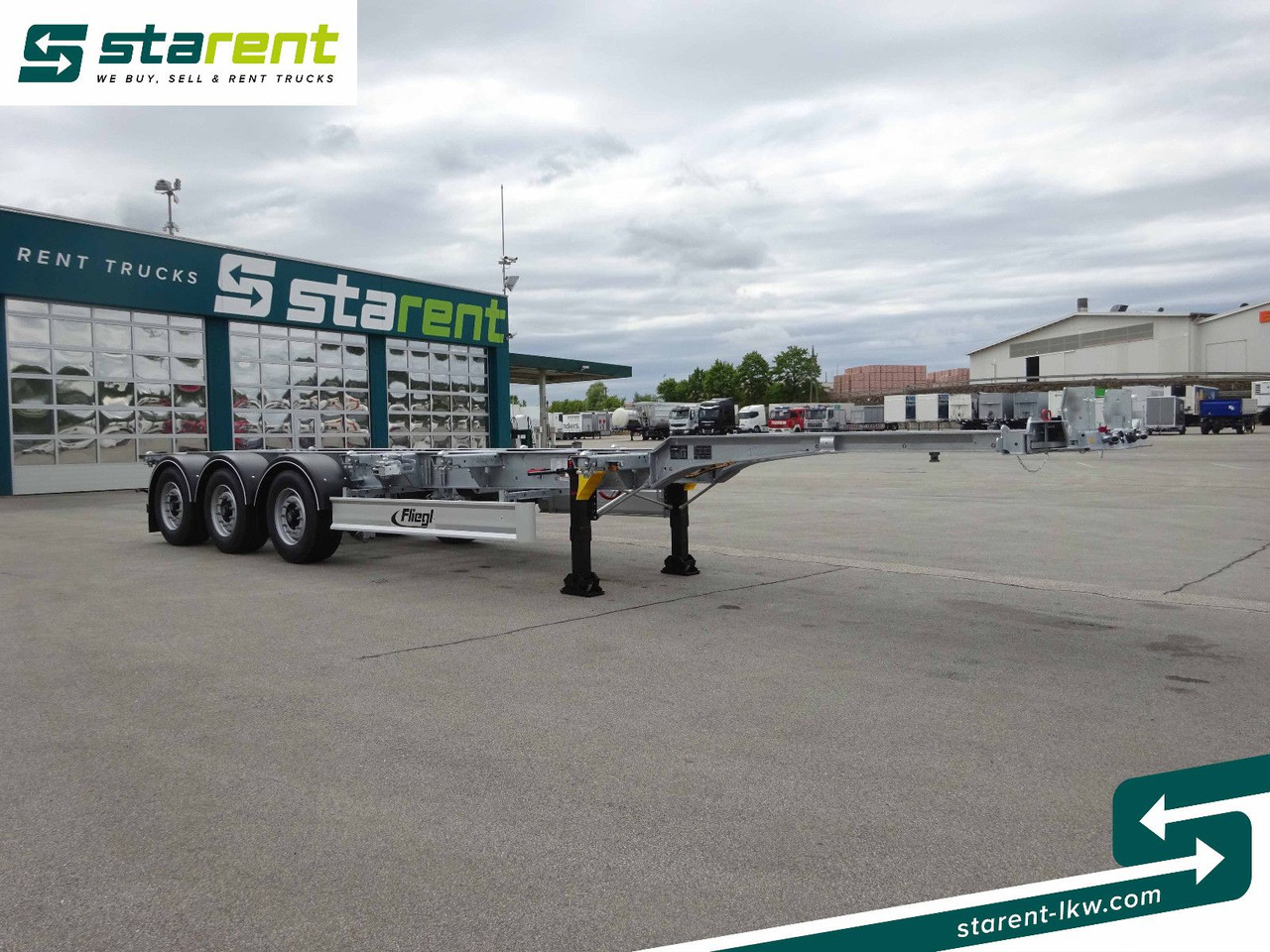 Fliegl Containerchassis ADR, 1x20/2x20/1x30/1x40/1x45 - Puspiekabe noņemamā virsbūve/ Konteineru vedējs: foto 3 Fliegl Containerchassis ADR, 1x20/2x20/1x30/1x40/1x45 - Puspiekabe noņemamā virsbūve/ Konteineru vedējs: foto 3
