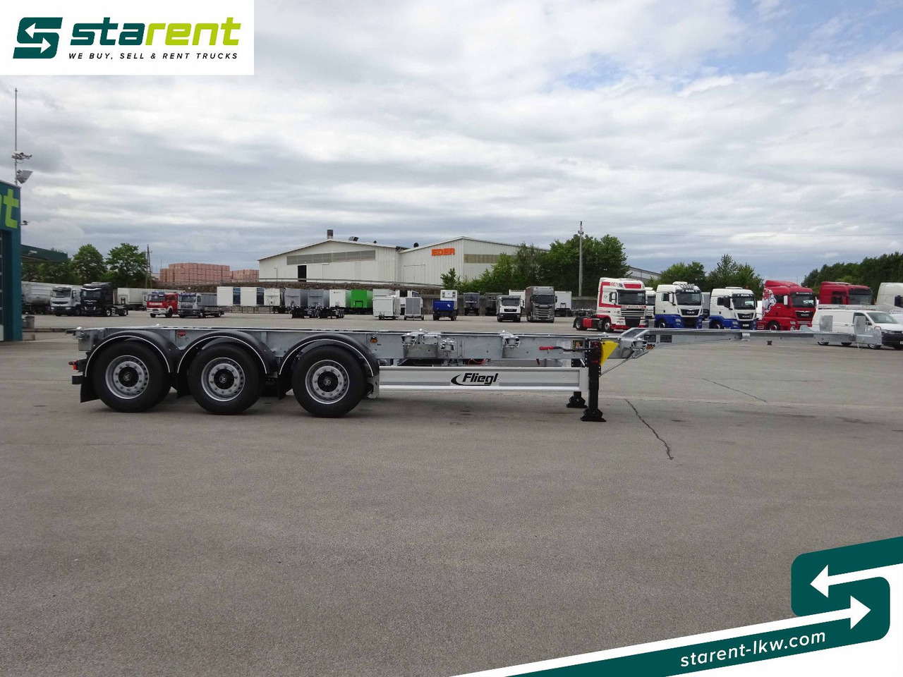 Fliegl Containerchassis ADR, 1x20/2x20/1x30/1x40/1x45 - Puspiekabe noņemamā virsbūve/ Konteineru vedējs: foto 4 Fliegl Containerchassis ADR, 1x20/2x20/1x30/1x40/1x45 - Puspiekabe noņemamā virsbūve/ Konteineru vedējs: foto 4