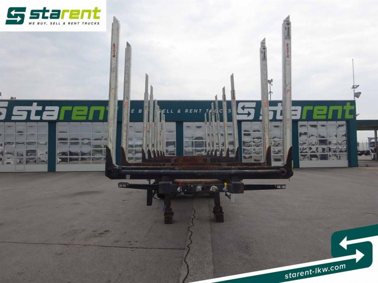 Hangler Holzrungen Auflieger Exte Rungen Lift-A Lenkachse - Kokvedēja puspiekabe: foto 2 Hangler Holzrungen Auflieger Exte Rungen Lift-A Lenkachse - Kokvedēja puspiekabe: foto 2