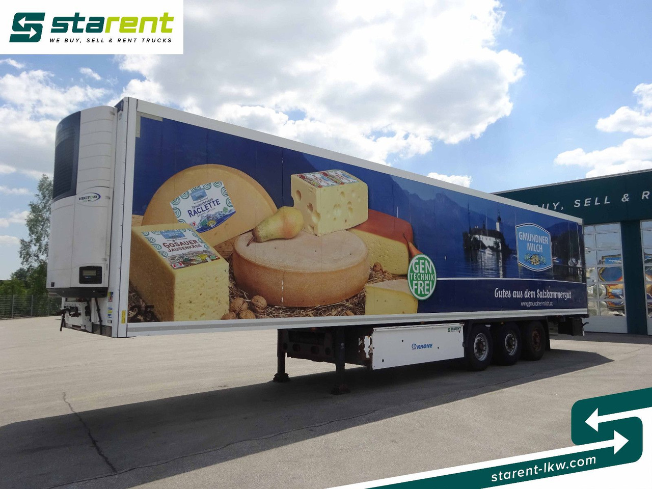 Krone Thermotrailer, Carrier Vector 1950 MT°, 3 Zonen - Puspiekabe slēgtā virsbūve: foto 1 Krone Thermotrailer, Carrier Vector 1950 MT°, 3 Zonen - Puspiekabe slēgtā virsbūve: foto 1