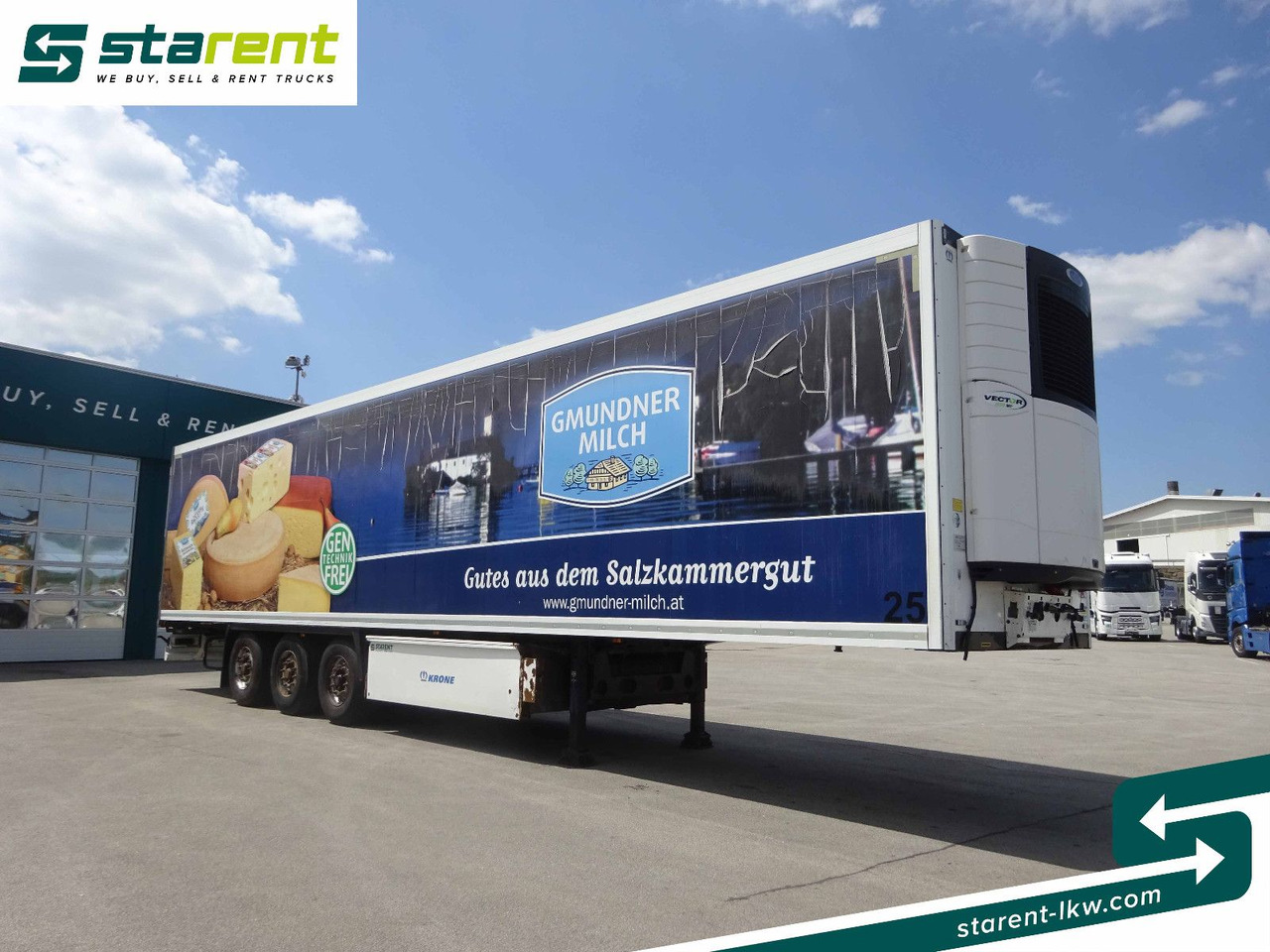 Krone Thermotrailer, Carrier Vector 1950 MT°, 3 Zonen - Puspiekabe slēgtā virsbūve: foto 3 Krone Thermotrailer, Carrier Vector 1950 MT°, 3 Zonen - Puspiekabe slēgtā virsbūve: foto 3