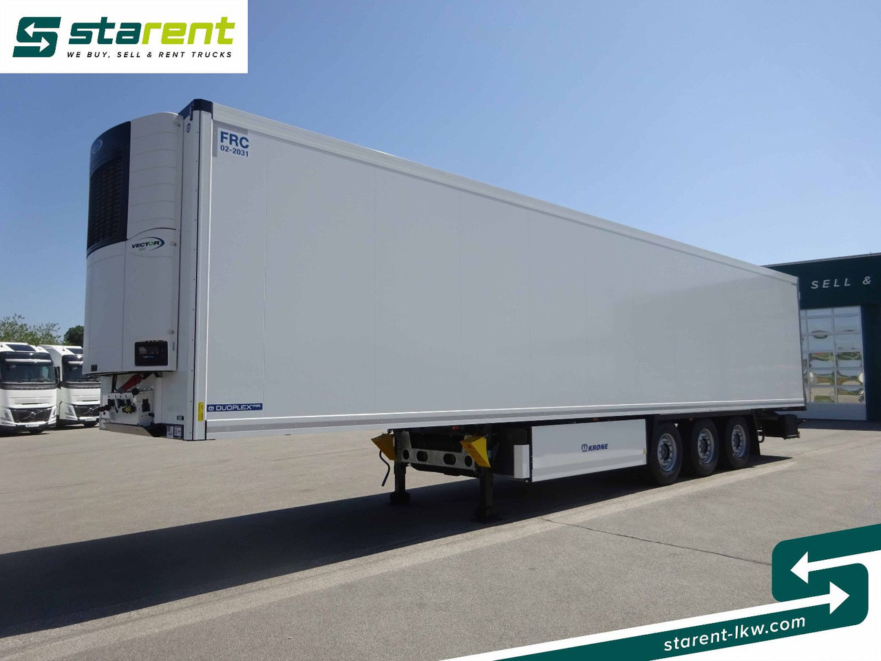 Krone Tiefkühler Carrier Vector 1550, Liftachse - Puspiekabe slēgtā virsbūve: foto 1 Krone Tiefkühler Carrier Vector 1550, Liftachse - Puspiekabe slēgtā virsbūve: foto 1