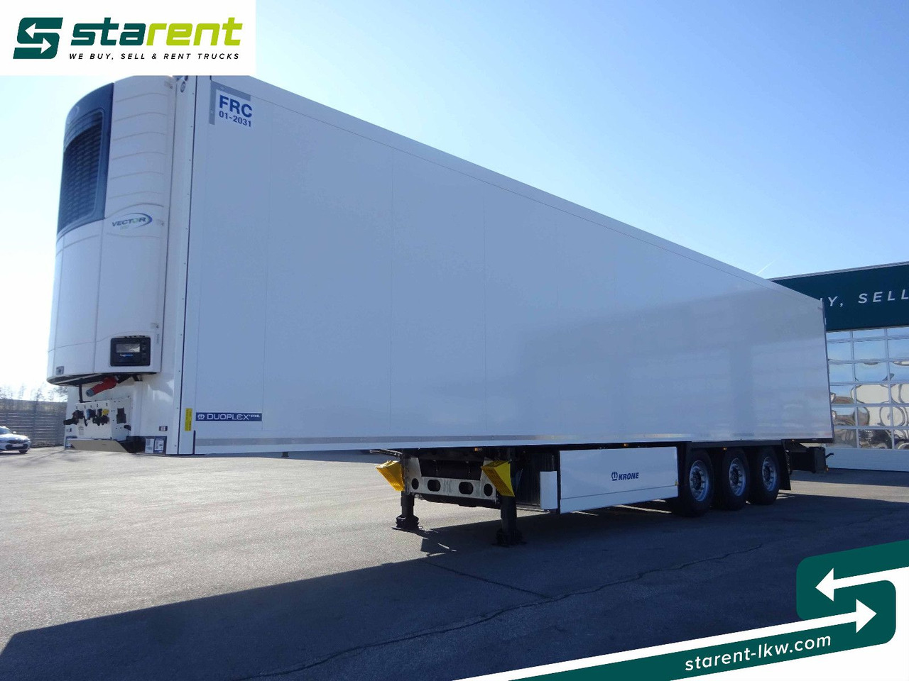 Krone Tiefkühler Carrier Vector 1550, Liftachse - Puspiekabe refrižerators: foto 1 Krone Tiefkühler Carrier Vector 1550, Liftachse - Puspiekabe refrižerators: foto 1